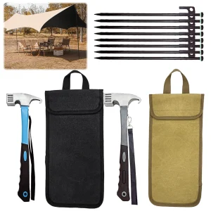 Tent Pegs with Storage Bag & Hammer