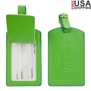 PU Leather Luggage Tags